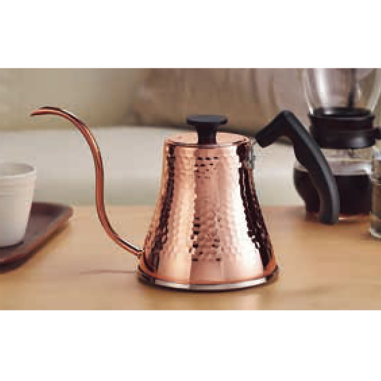 ＩＨ対応　銅製鎚目　コーヒーサーバーケトル