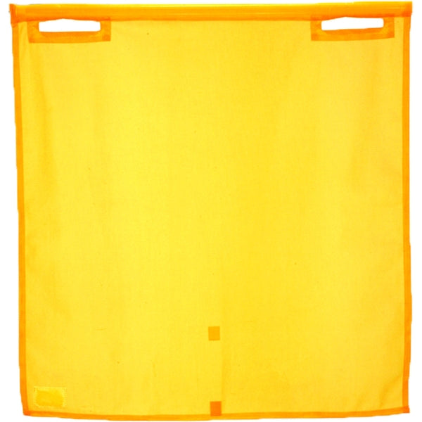 メッシュ旗　蛍光イエローメッシュ