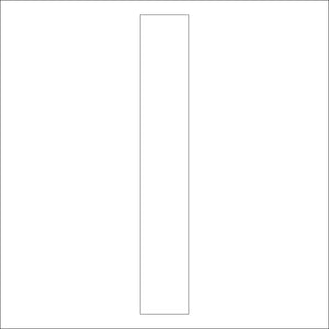 カッティングステッカー　英字Ｉ　文字高１００ｍｍ　白
