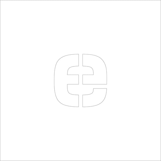 吹付けプレート　ステンシル　Ｈ５０　アルファベット　ｅ
