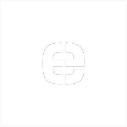 吹付けプレート　ステンシル　Ｈ３００　アルファベット　ｅ