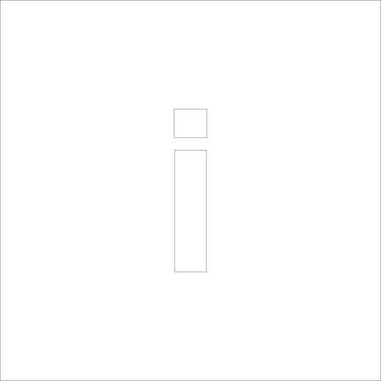 吹付けプレート　ステンシル　Ｈ７５　アルファベット　ｉ
