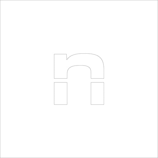 吹付けプレート　ステンシル　Ｈ５０　アルファベット　ｎ