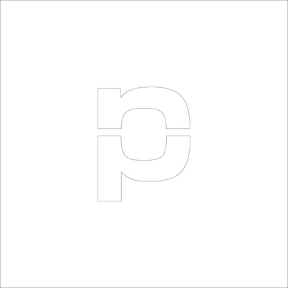 吹付けプレート　ステンシル　Ｈ７５　アルファベット　ｐ