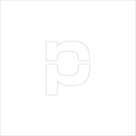 吹付けプレート　ステンシル　Ｈ５０　アルファベット　ｐ