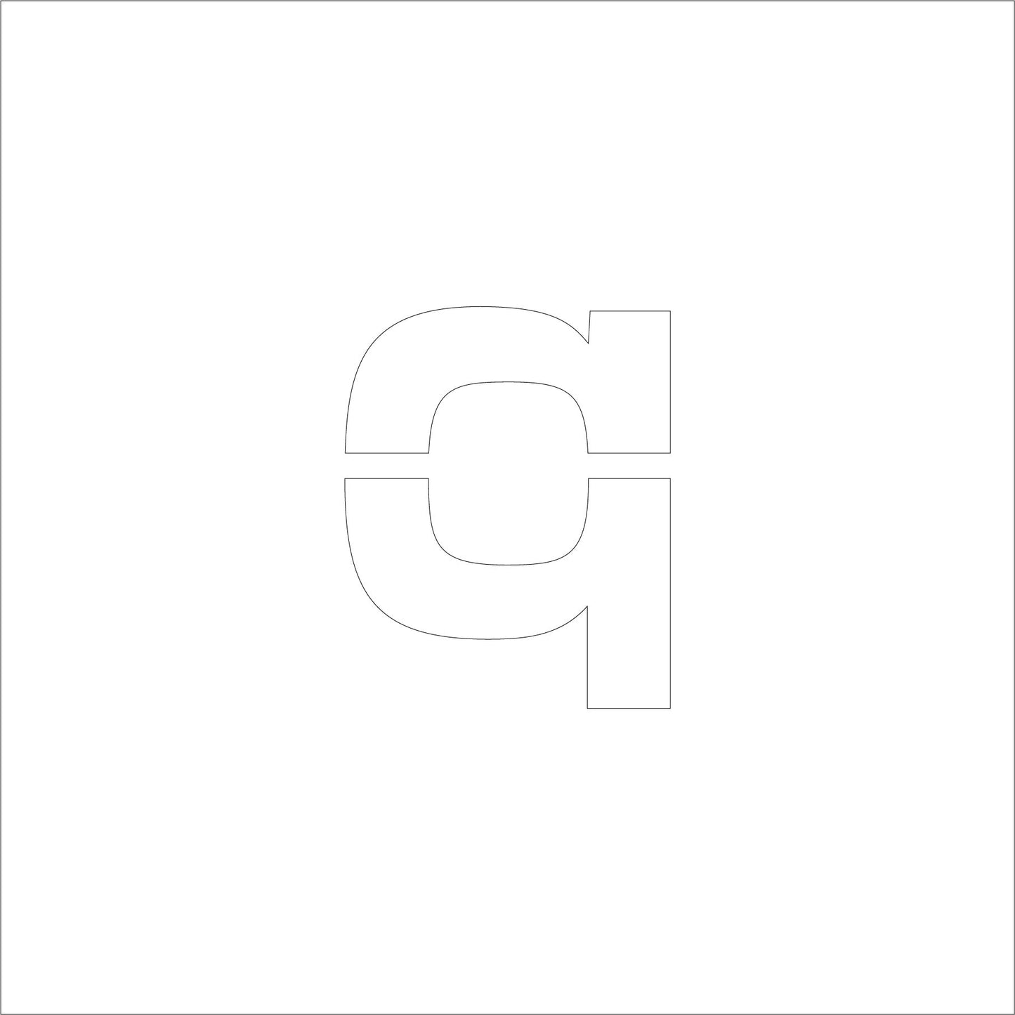 吹付けプレート　ステンシル　Ｈ５０　アルファベット　ｑ