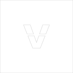 吹付けプレート　ステンシル　Ｈ５０　アルファベット　ｖ