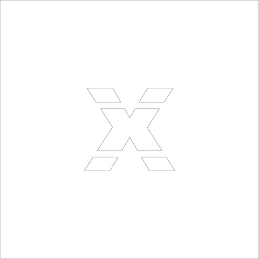 吹付けプレート　ステンシル　Ｈ５０　アルファベット　ｘ