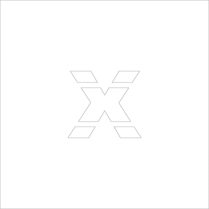 吹付けプレート　ステンシル　Ｈ１５０　アルファベット　ｘ