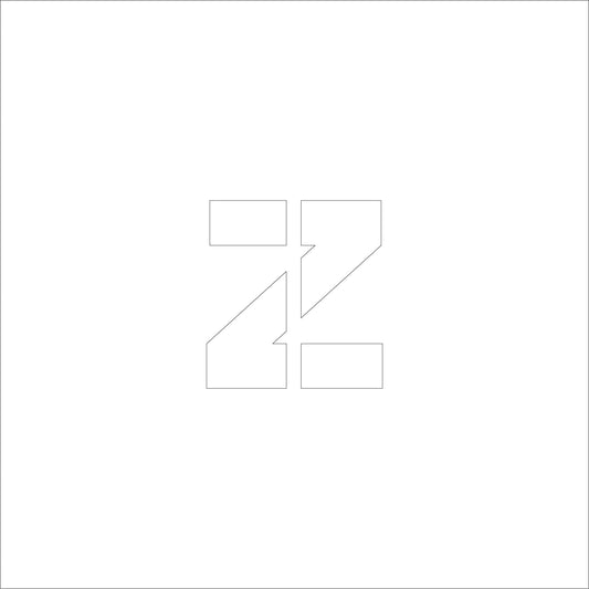 吹付けプレート　ステンシル　Ｈ５０　アルファベット　ｚ