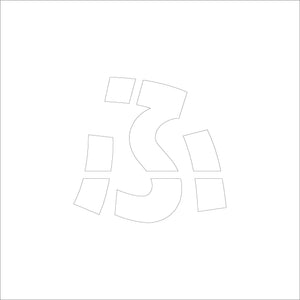 吹付けプレート　ステンシル　Ｈ３００　ひらがな　ふ