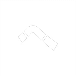 吹付けプレート　ステンシル　Ｈ２００　ひらがな　へ