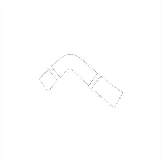 吹付けプレート　ステンシル　Ｈ２００　ひらがな　へ