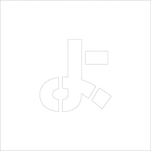 吹付けプレート　ステンシル　Ｈ１５０　ひらがな　よ