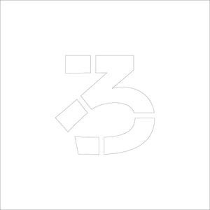 吹付けプレート　ステンシル　Ｈ１００　ひらがな　ろ