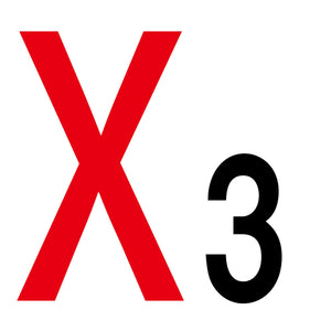 通り芯標識３００角　マグネット　Ｘ３