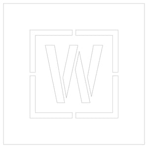 吹付けプレート　ステンシル　Ｗ四角型　Ｈ２５０ｍｍ