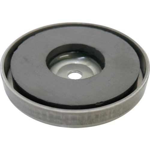 ヨーク付きフェライト磁石　８０φ×ｔ１２．８ｍｍ
