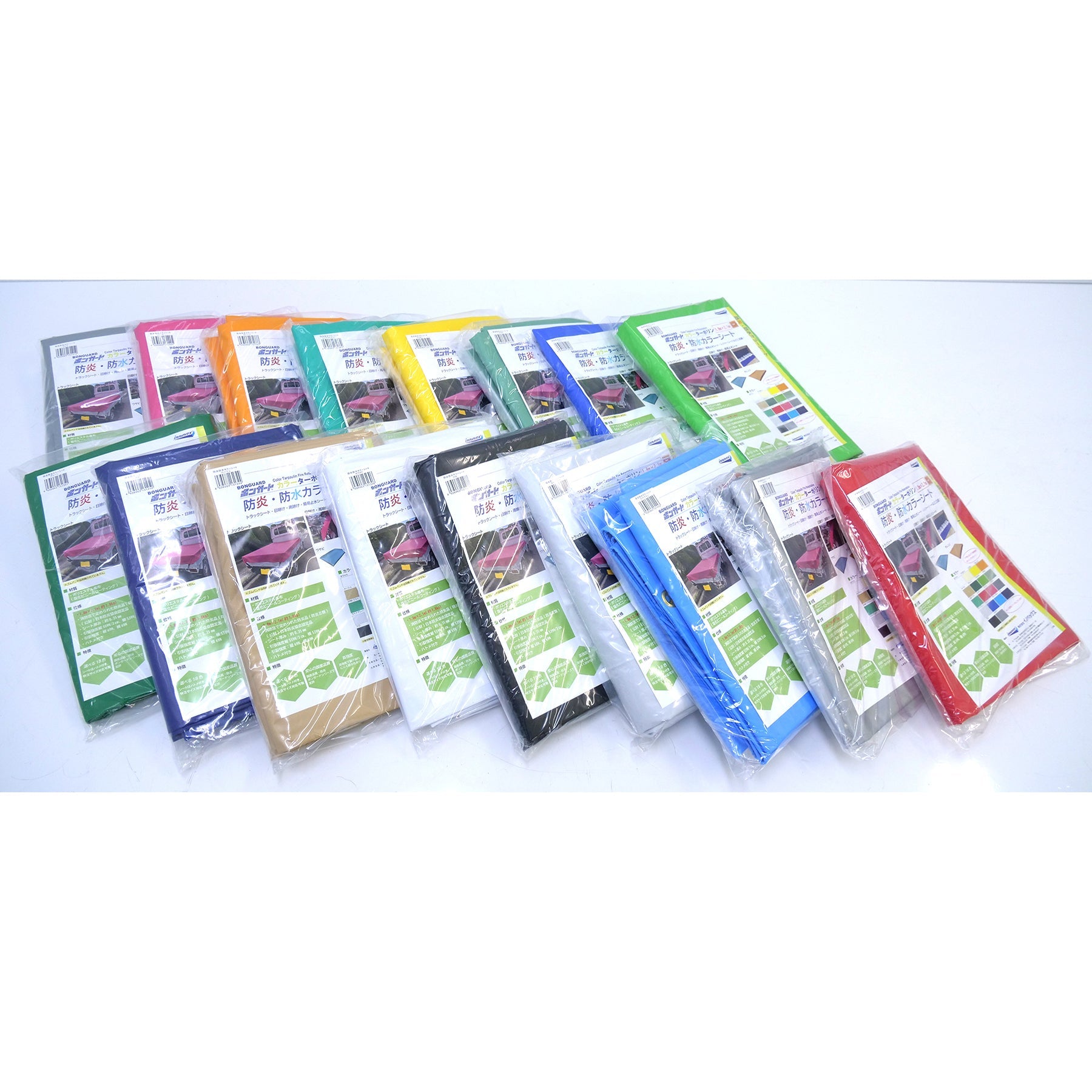 防炎・防水トラックカラーシート グリーン – GREEN CROSS-select 工事