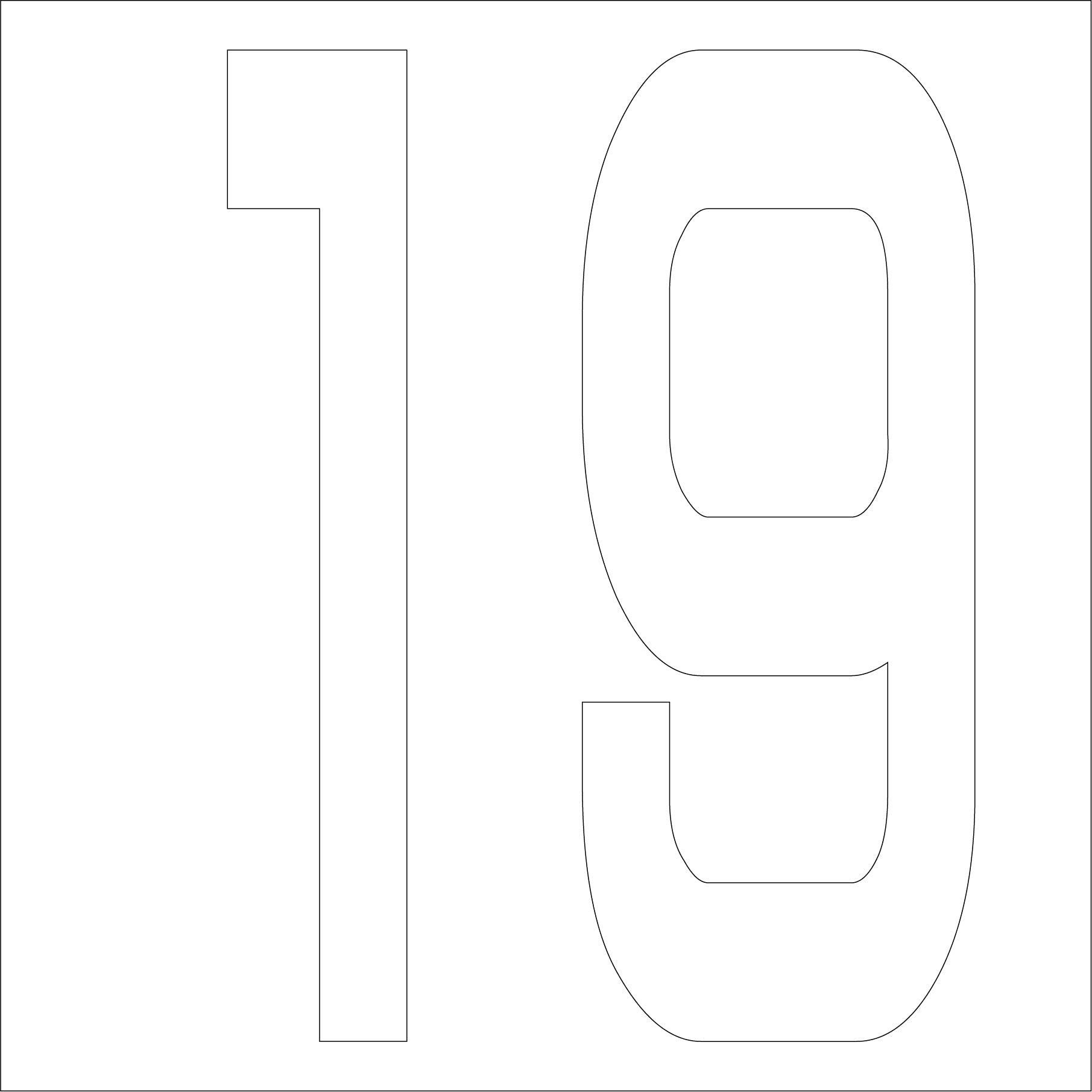 カッティングステッカー 数字19 文字高100mm 白 – GREEN CROSS-select 工事現場の安全対策用品なら