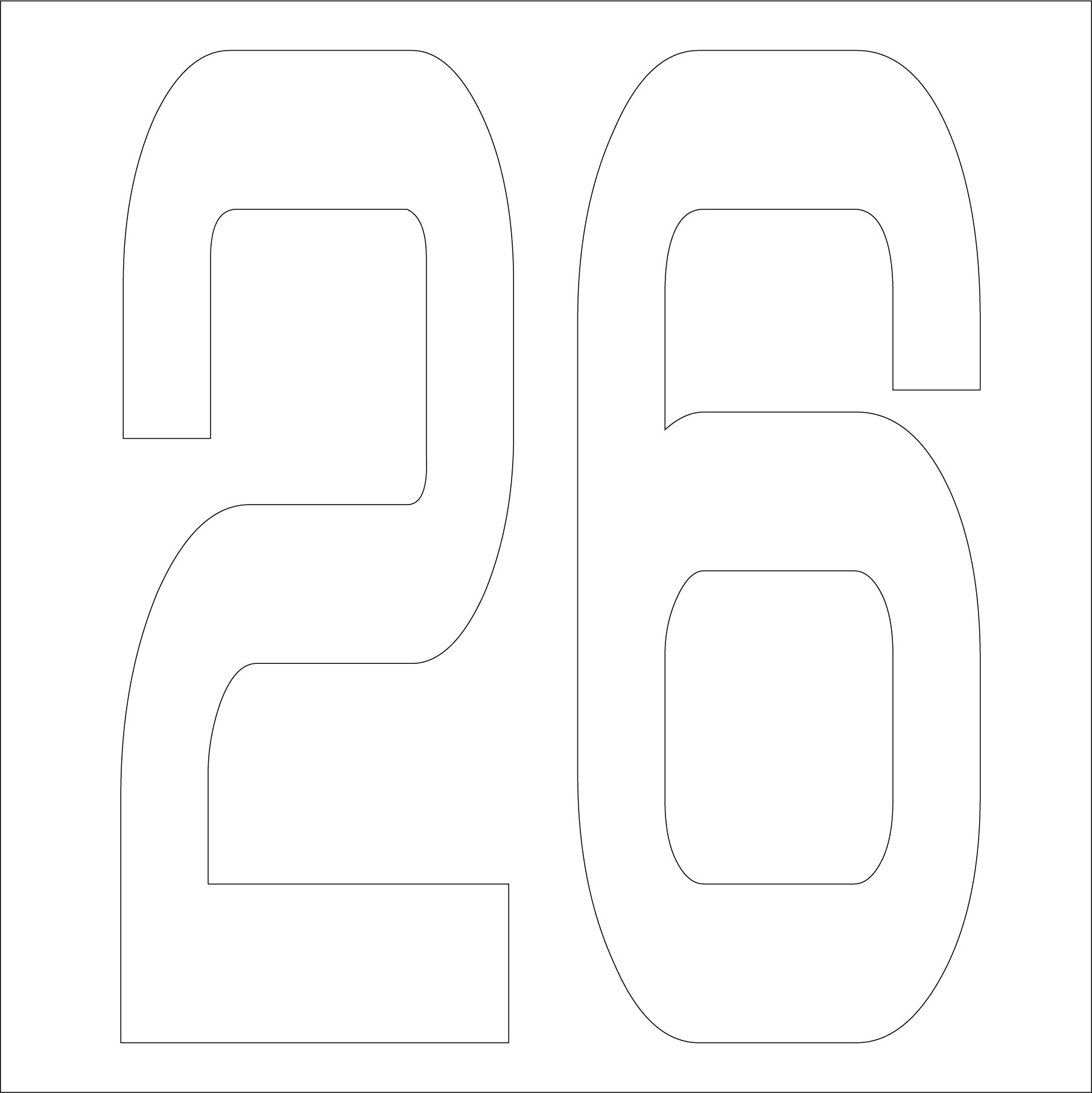 カッティングステッカー 数字26 文字高100mm 白 – GREEN CROSS-select 工事現場の安全対策用品なら