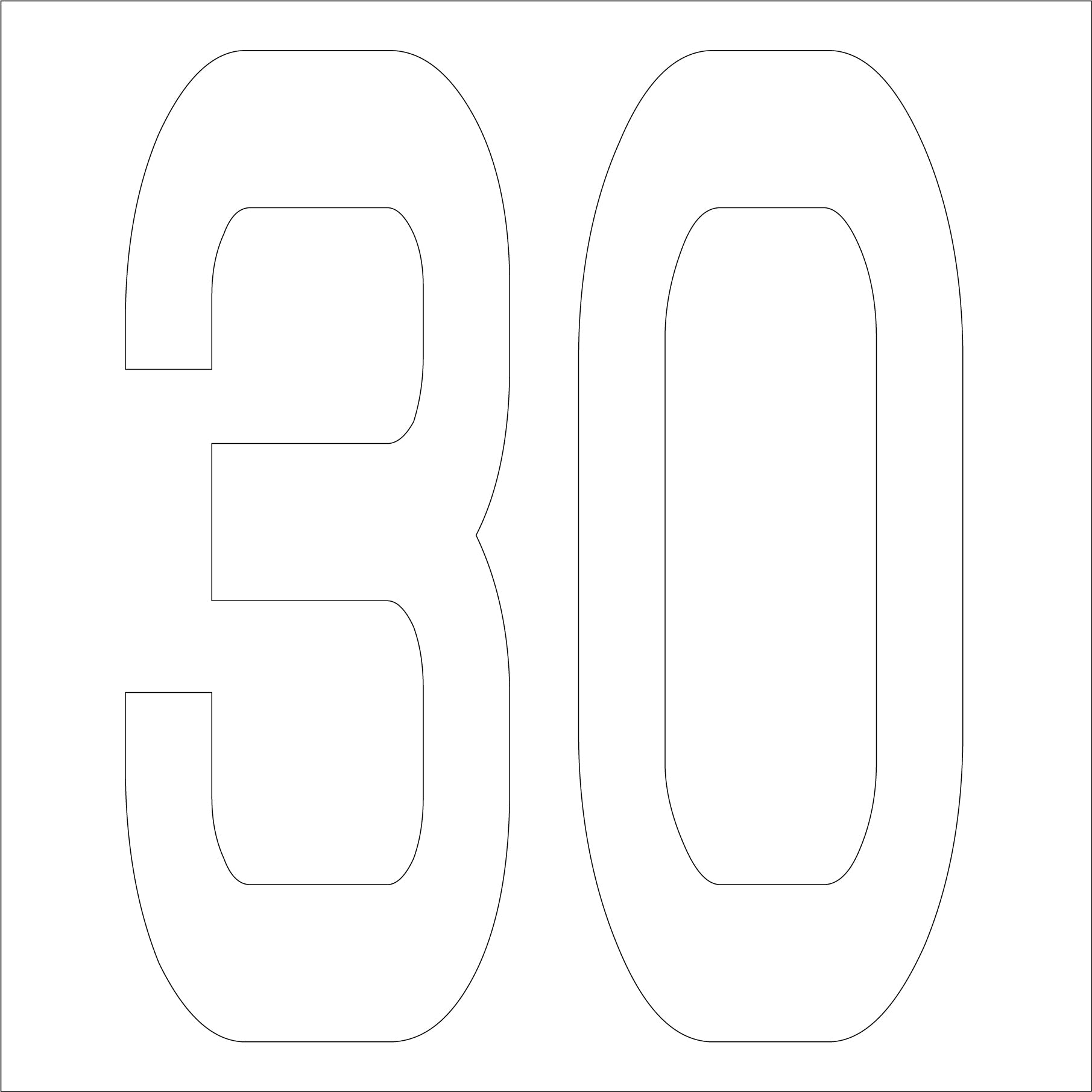 カッティングステッカー 数字30 文字高100mm 白 – GREEN CROSS-select 工事現場の安全対策用品なら
