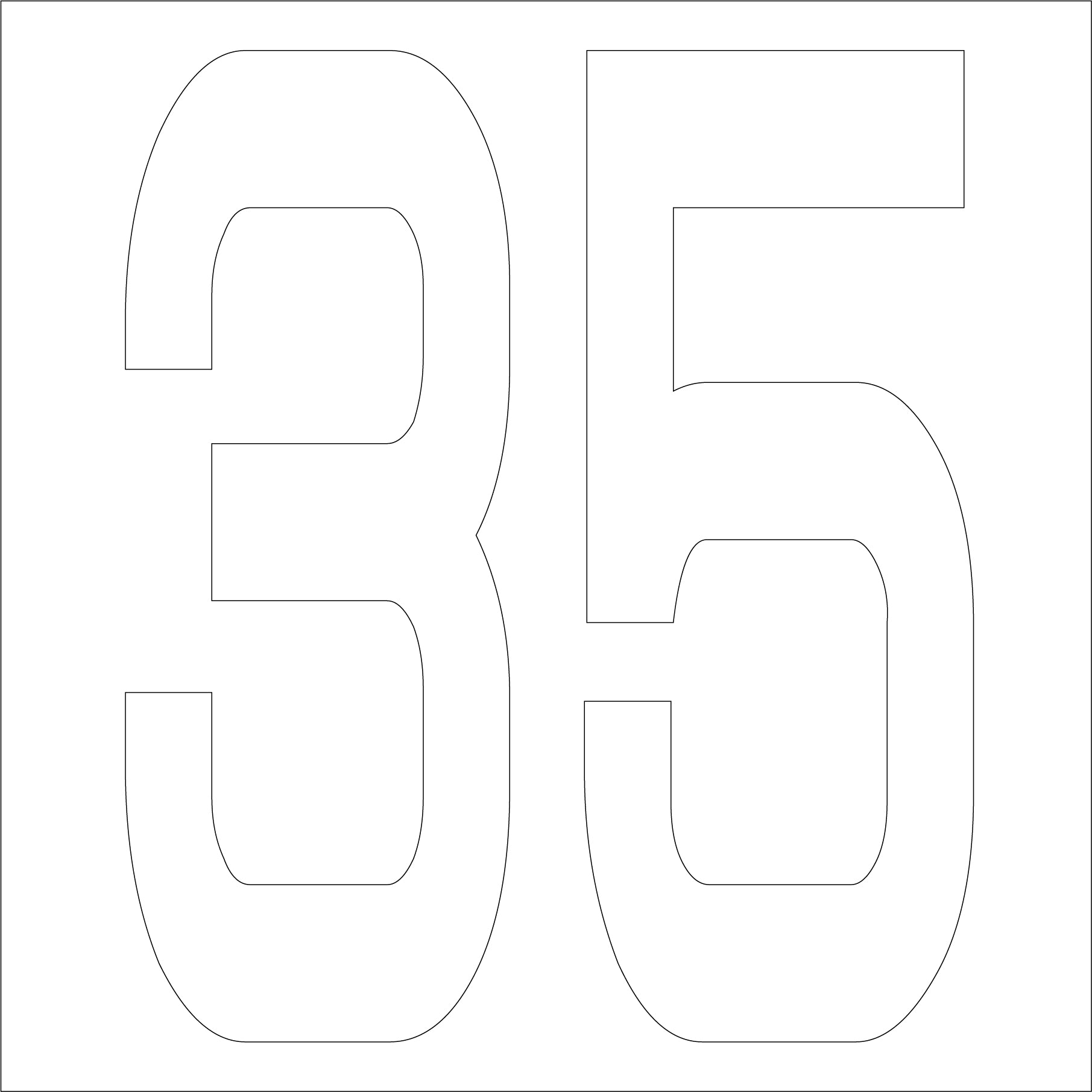 カッティングステッカー 数字35 文字高100mm 白 – GREEN CROSS-select 工事現場の安全対策用品なら
