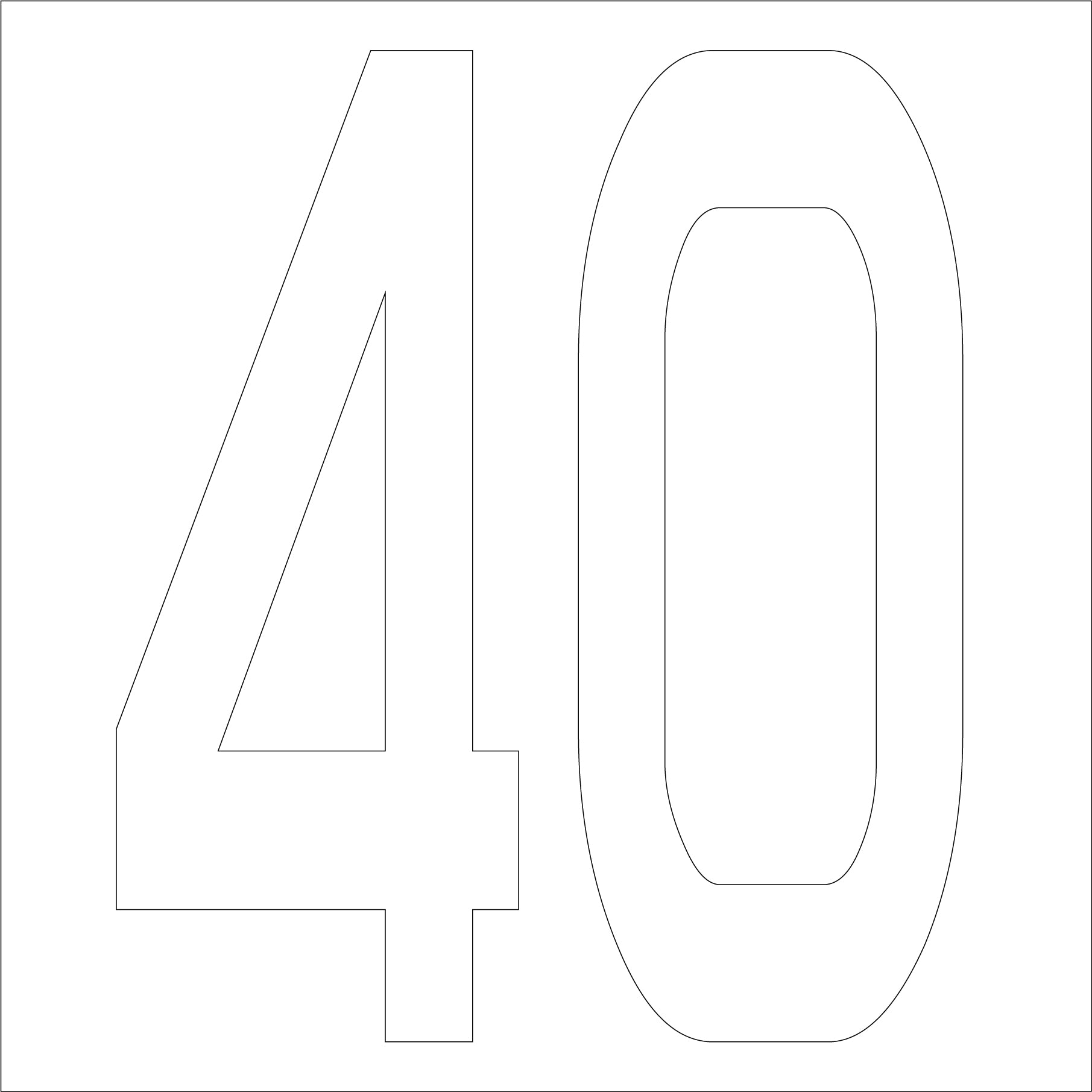 カッティングステッカー 数字40 文字高100mm 白 – GREEN CROSS-select 工事現場の安全対策用品なら