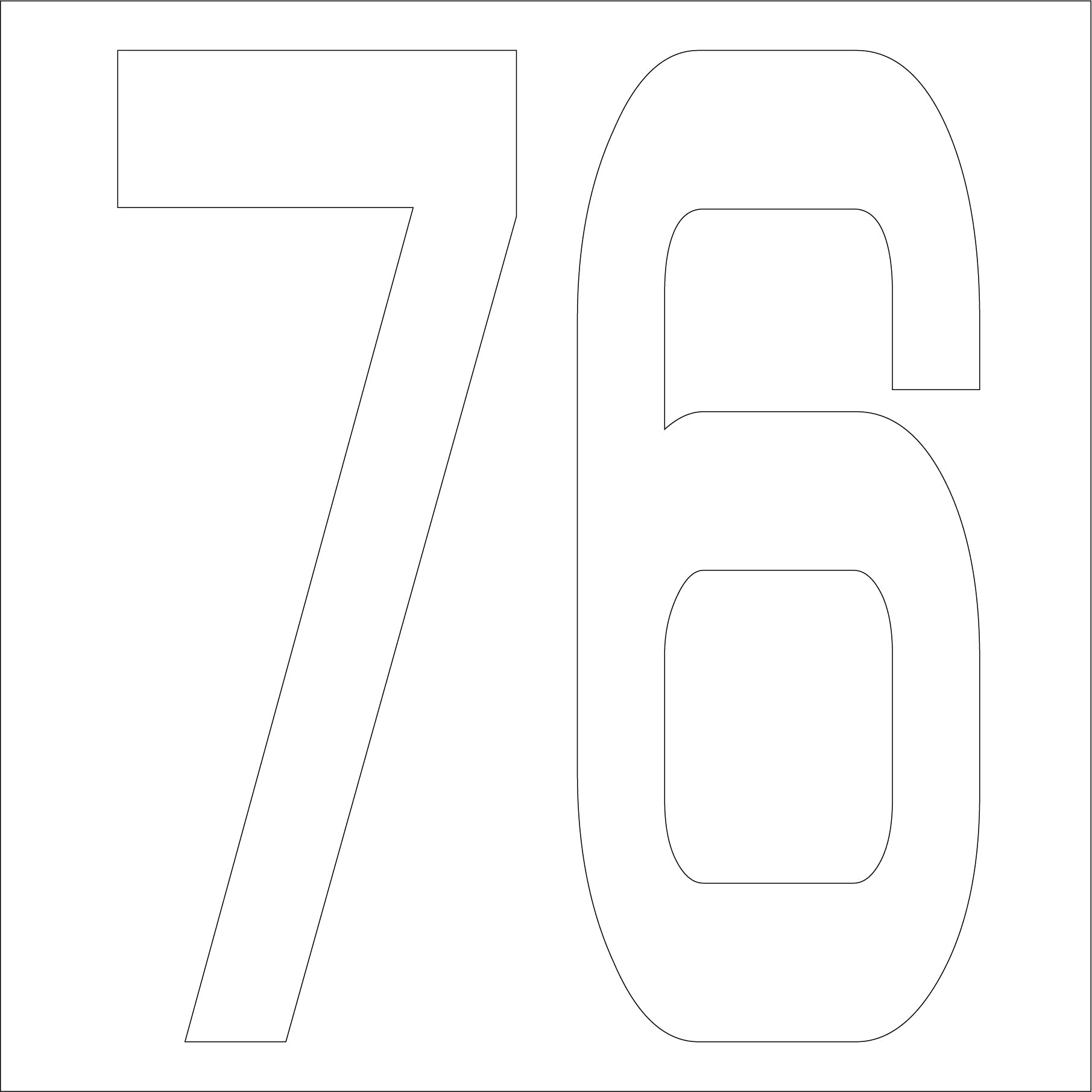 カッティングステッカー 数字76 文字高100mm 白 – GREEN CROSS-select 工事現場の安全対策用品なら