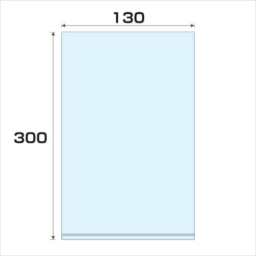 ポリプロピレン袋（ＰＰ）厚み０．０４　１０００枚　幅１３０ｘ長さ３００ｍｍ