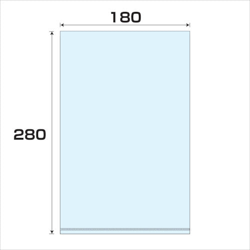 ポリプロピレン袋（ＰＰ）厚み０．０７　５００枚　幅１８０ｘ長さ２８０ｍｍ