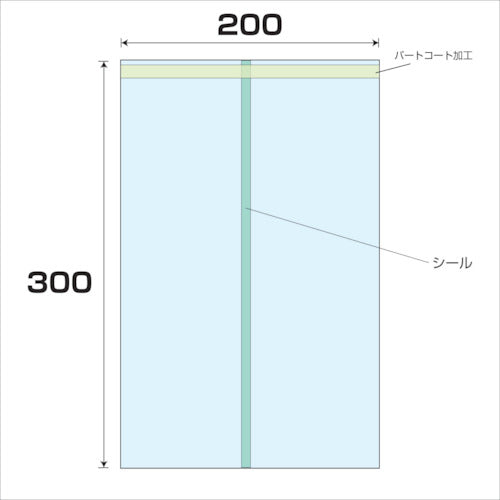 ＯＰＰ　パートコート袋　厚み０．０５　３５００枚入　幅２００ｘ長さ３００ｍｍ