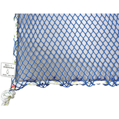 防炎ラッセル安全ネット　目合１００ｍｍ　６×６ｍ　ＫＳＫ－ＨＶ－１００