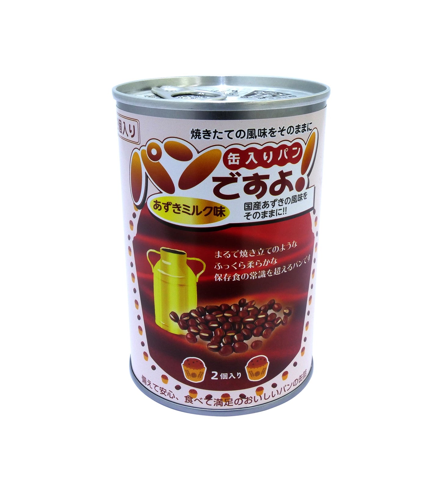 5年保存　缶入りパン　パンですよ！　あずきミルク　24缶セット