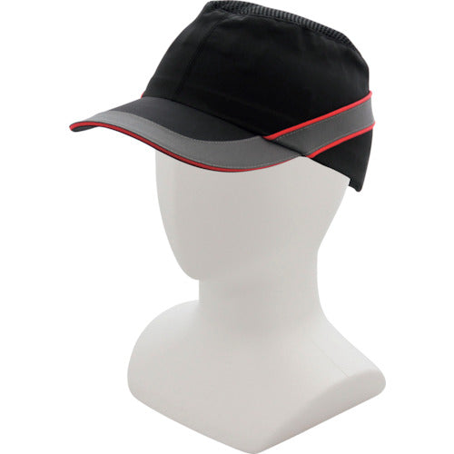 エアーコルタン安全帽子　ブラック／レッドライン　２００Ｇ－０００