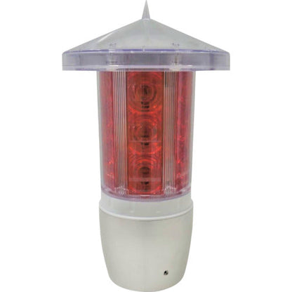 ソーラー式ＬＥＤ回転灯　ソラカ　ＪＳＬ－１８Ｒ（個人宅配送不可）