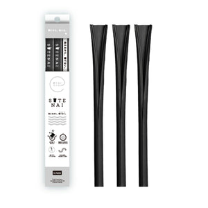 ＳＵＴＥＮＡＩシリコンストロー　　ＢＬＡＣＫ＜ＳＯＬＩＤ＞