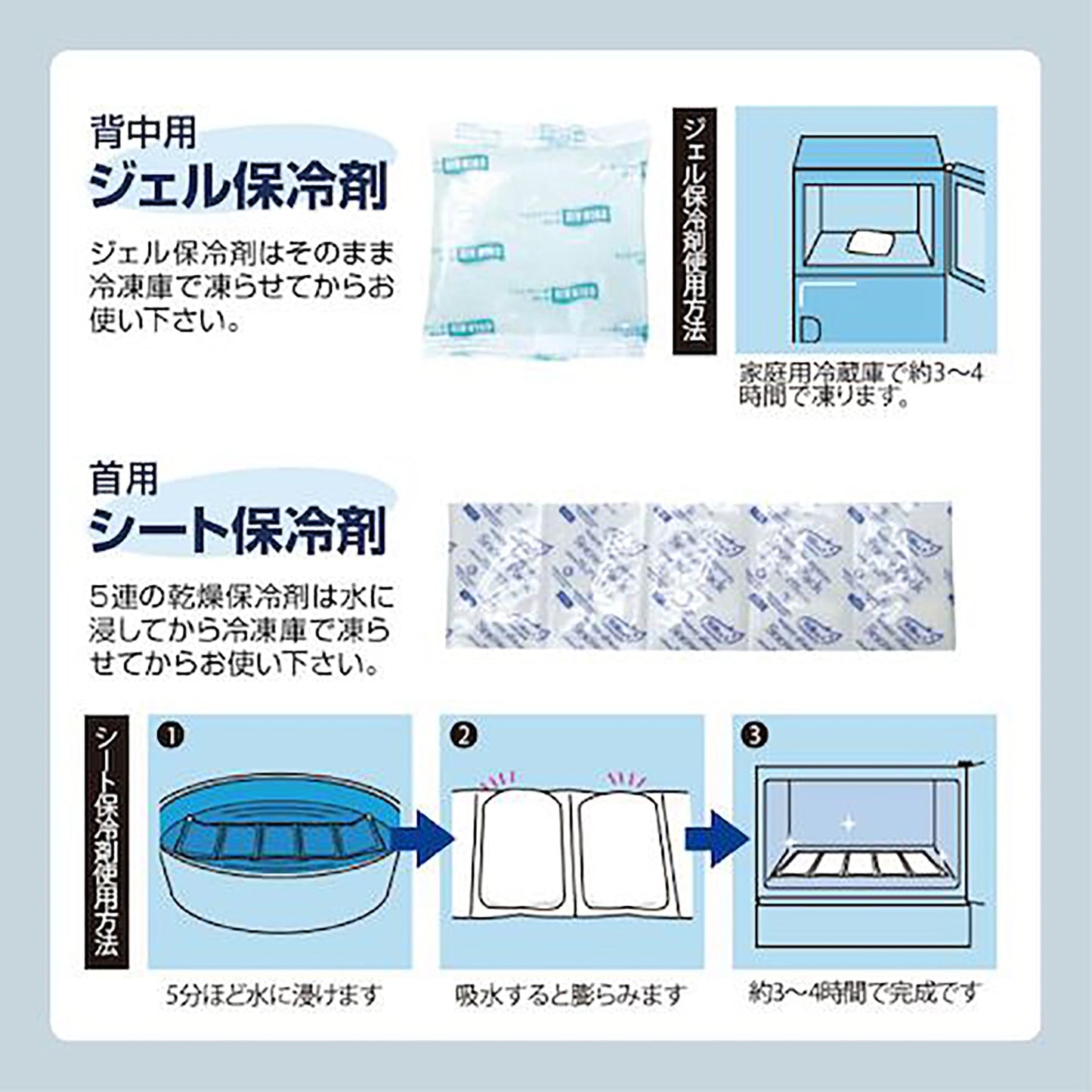 ＢＲ－５２０冷か朗（Ｒ）専用保冷剤セットＢＲ－５０１、ＢＲ－８０１用
