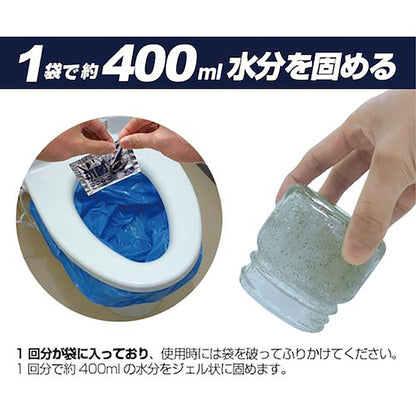 ＢＲ－９０６抗菌非常用トイレ凝固剤のみ３０回分Ｗアルミパック