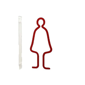 ツケレルン　１Ｗａｙピクトサイン（女子トイレ０１）　赤