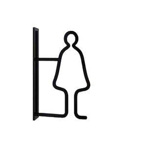 ツケレルン　１Ｗａｙピクトサイン（女子トイレ０１）　黒