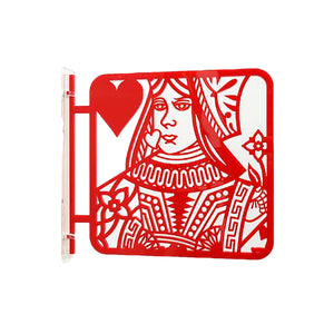 ツケレルン　１Ｗａｙピクトサイン（トランプ　女子トイレ０４）　赤