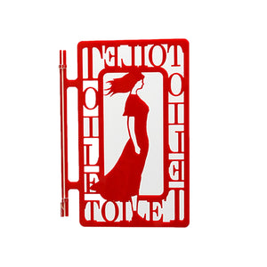 ツケレルン　１Ｗａｙピクトサイン（女子トイレ０６）　赤