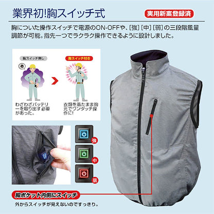 ＭＥＳＨ－ＢＲ－１２０１－１空調ベストフルハーネス対応服のみＭ－Ｌ