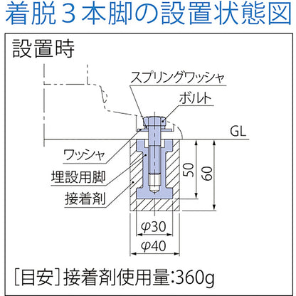 車線分離標スタンダードＰＢＴ－８０－２５０－Ｒ