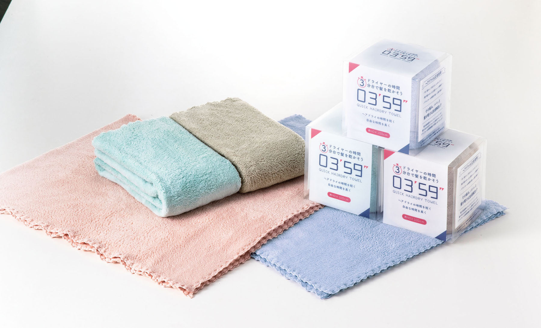 03'59'' QUICK HAIRDRY TOWEL グレー