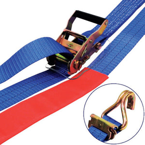 FREAK　ラッシングベルト青　幅５０ｍｍ×長さ１＋５ｍ　レール/Jフック1ton
