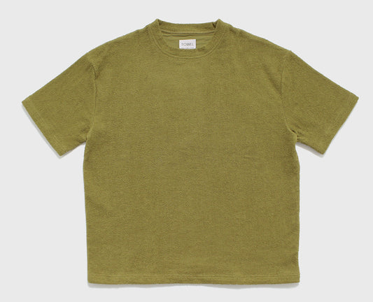 ｏｍｏｔｅ　ｐｉｌｅ　Ｔ－ｓｈｉｒｔ　Ｌサイズ　オリーブ