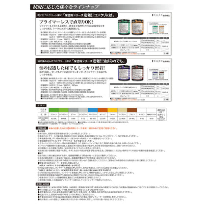 床塗料シリーズ　密着！！コンクリには　１０ｋｇセット　グリーン