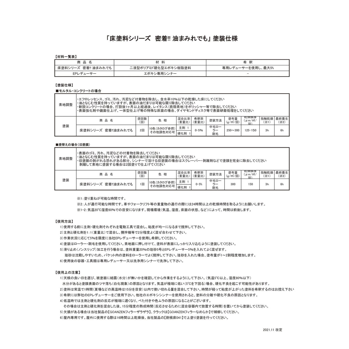 床塗料シリーズ　密着！！油まみれでも　１０ｋｇセット　グレー